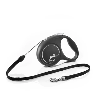 Flexi Black Design zsinóros póráz Ezüst S 5m/12kg
